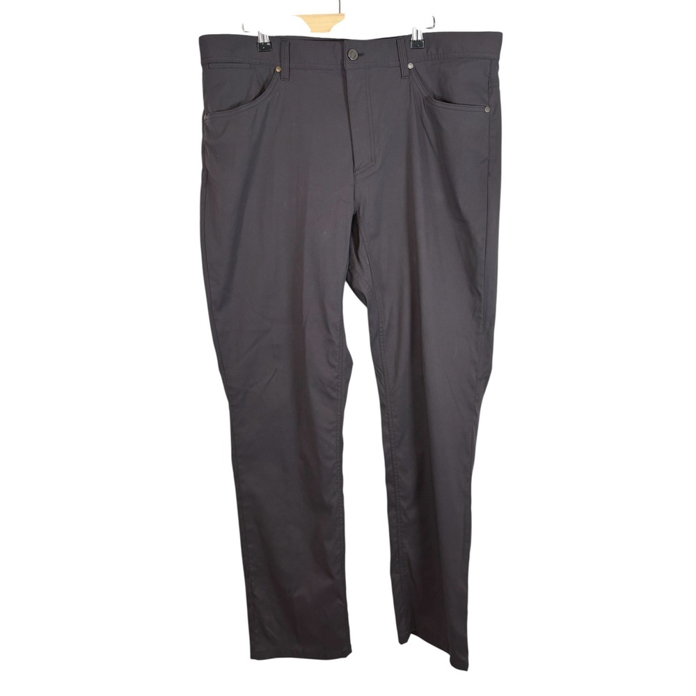 LL Bean Mens Performance 5-Pocket Pants Charcoal Gray 38x34 513196 Nylon Stretch